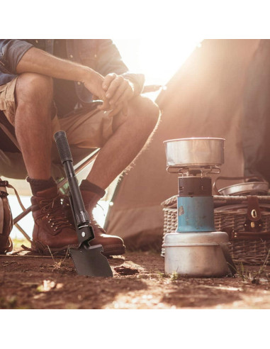 Pala Plegable Compacta Pyle PHMDSH11 - Acero Alto Carbono