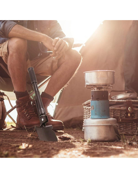 Pala Plegable Compacta Pyle PHMDSH11 - Acero Alto Carbono