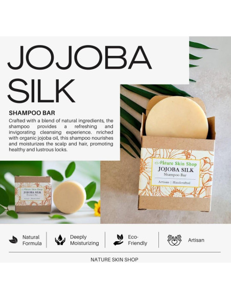 Champú Orgánico de Jojoba Nature Skin Shop - Barra Hidratante 108g