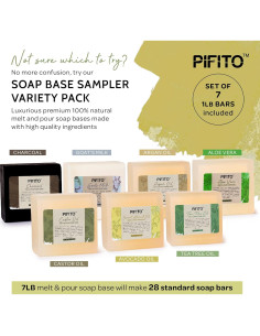 Base de Jabón Melt and Pour Pifito - 7 Surtidos 3.18 kg 2