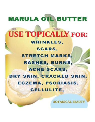 Manteca de Aceite de Marula Virgen Cruda 480 ml - Belleza Botánica