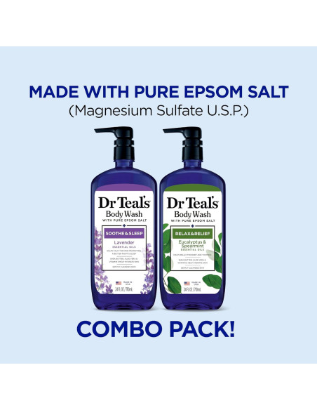 Ducha Corporal Dr Teal's 710 ml Lavanda y Eucalipto - Paquete de 2