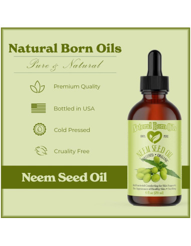 Aceite de Semilla de Neem 118ml Natural Born Oils Orgánico