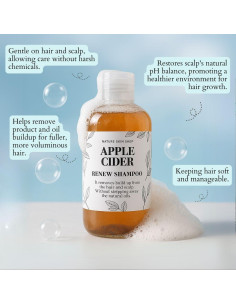 Champú de Vinagre de Sidra de Manzana Nature Skin 289g - Limpieza Profunda 2