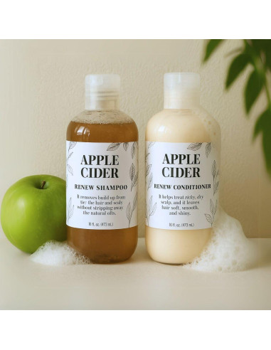 Champú de Vinagre de Sidra de Manzana Nature Skin 289g - Limpieza Profunda