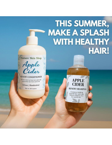 Champú de Vinagre de Sidra de Manzana Nature Skin 289g - Limpieza Profunda