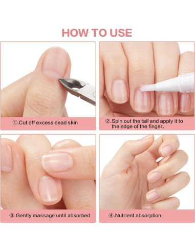 Aceite de Crecimiento de Uñas MUOYID Jazmín 50g Hidratante