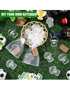Conjunto de 30 Llaveros Camiseta Fútbol JellyArch DIY 2