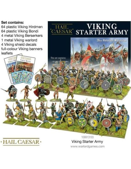 Ejército Inicial Vikingo Warlord Games - 133 Miniaturas 28mm