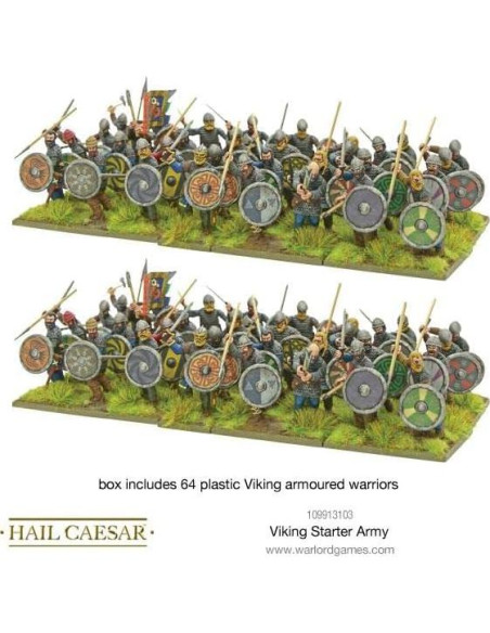 Ejército Inicial Vikingo Warlord Games - 133 Miniaturas 28mm