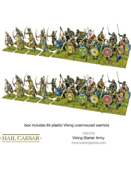 Ejército Inicial Vikingo Warlord Games - 133 Miniaturas 28mm