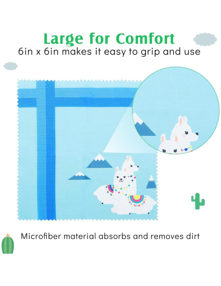 Paño de Limpieza de Gafas Weewooday 18 Piezas Floral