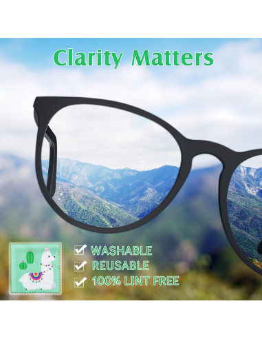 Paño de Limpieza de Gafas Weewooday 18 Piezas Floral