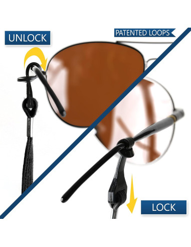 Correa para Gafas SIGONNA - Sujetador Deportivo Negro