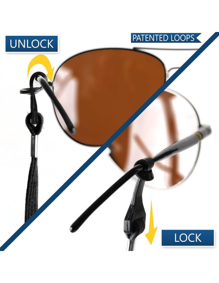 Correa para Gafas SIGONNA - Sujetador Deportivo Negro