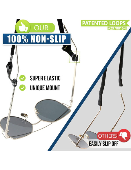 Correa para Gafas SIGONNA - Sujetador Deportivo Negro