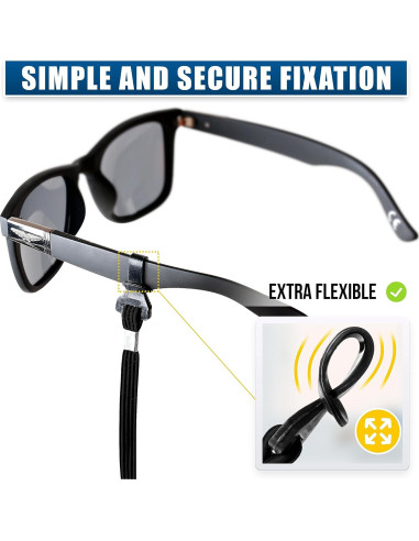 Correa para Gafas SIGONNA - Sujetador Deportivo Negro