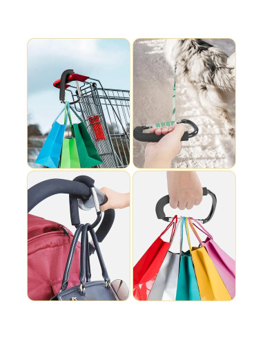 Ganchos para Cochecito DF Dualerv - 2 Paquetes de 16 cm