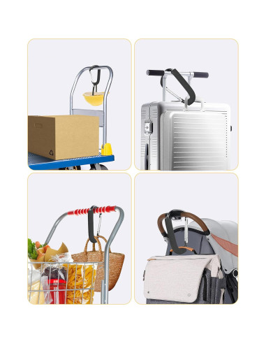 Ganchos para Cochecito DF Dualerv - 2 Paquetes de 16 cm