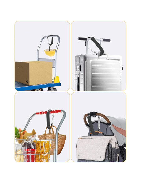 Ganchos para Cochecito DF Dualerv - 2 Paquetes de 16 cm