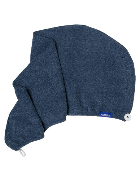 Toalla para Cabello AQUIS WRAP, Microfibra Ultra-Absorbente 73.7x25.4cm