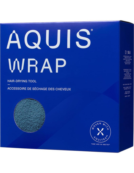 Toalla para Cabello AQUIS WRAP, Microfibra Ultra-Absorbente 73.7x25.4cm