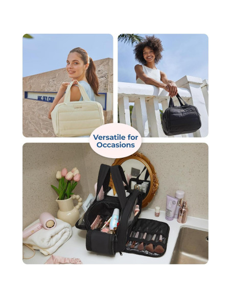 Bolsa de Aseo de Viaje BAGSMART Negra 30x18.5x22 cm