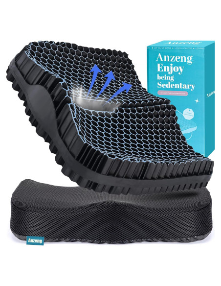 Cojín de Gel TPE Anzeng Grande 43x37 cm Alivio Dolor Cadera