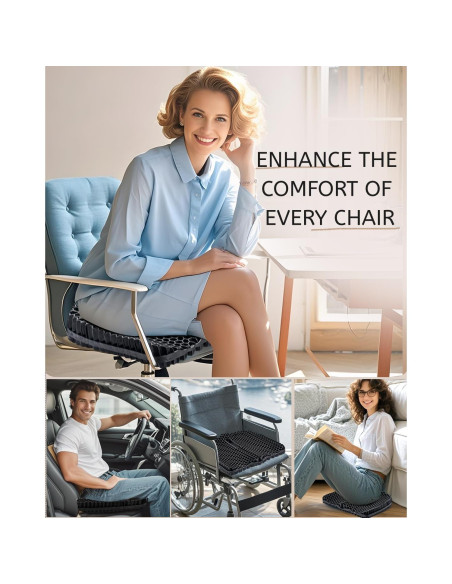 Cojín de Gel TPE Anzeng Grande 43x37 cm Alivio Dolor Cadera