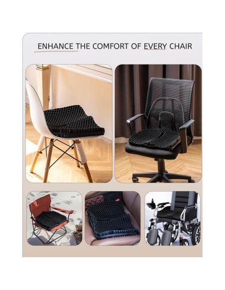 Cojín de Gel TPE Anzeng Grande 43x37 cm Alivio Dolor Cadera