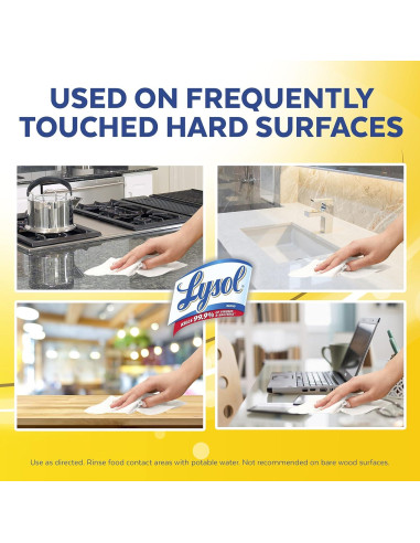 Toallitas Desinfectantes Lysol 80 Unidades Multi-Superficie