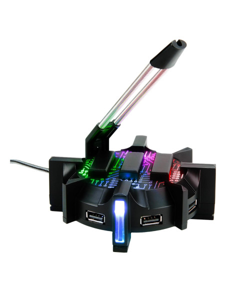 Soporte para Ratón Gaming ENHANCE con Hub USB y LED