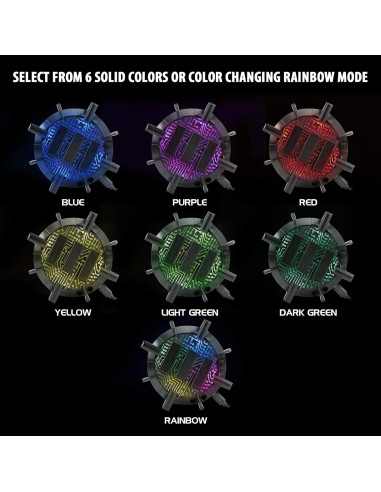 Soporte para Ratón Gaming ENHANCE con Hub USB y LED