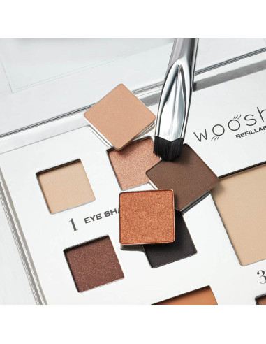 Brocha de Ojos Doble Extremo Woosh 22.86cm Vegana