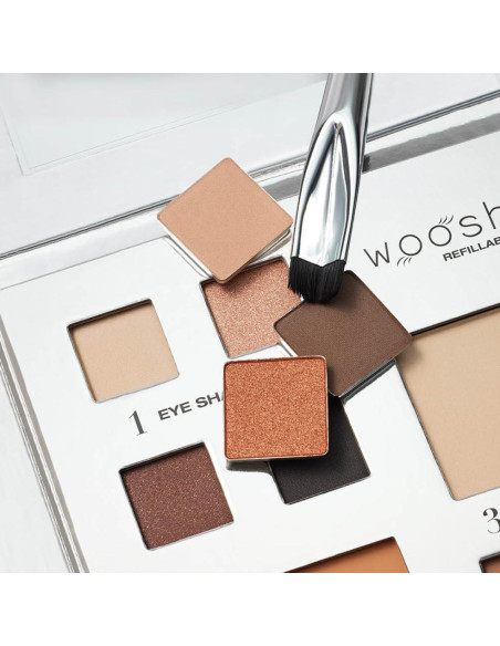 Brocha de Ojos Doble Extremo Woosh 22.86cm Vegana