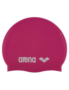 Gorro de natación de silicona ARENA Junior Fucsia/Blanco