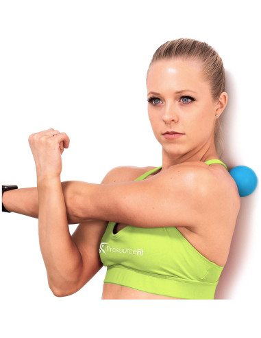 Pelota de Masaje Lacrosse ProsourceFit 63mm Azul para Recuperación