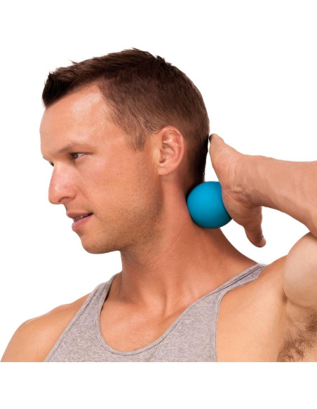 Pelota de Masaje Lacrosse ProsourceFit 63mm Azul para Recuperación