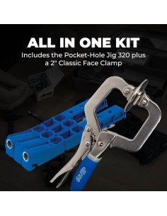 Plantilla de Agujeros en Ángulo KREG KPHJ320-22 1.27 a 3.81 cm 2