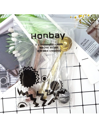 Set de 3 Cucharas Medidoras de Acero Inoxidable Honbay 16.5 cm