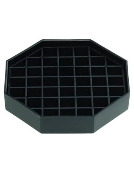 Bandeja de Goteo Octagonal Rattleware 10.16 cm Plástico Negro