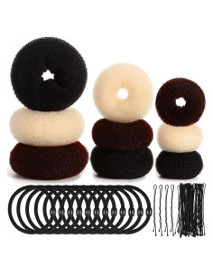 Juego de 9 Piezas Creadores de Moños WILLBOND con Bandas y Horquillas