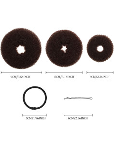 Juego de 9 Piezas Creadores de Moños WILLBOND con Bandas y Horquillas 2