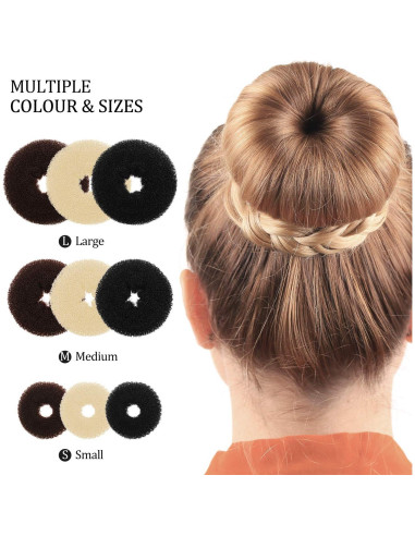 Juego de 9 Piezas Creadores de Moños WILLBOND con Bandas y Horquillas