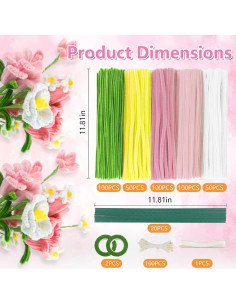 Juego de 400 Limpiapipas Suzurana para Manualidades DIY 2