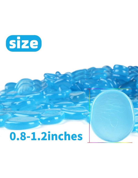 Piedras Brillantes Azules 1000 pcs Anothera para Jardín