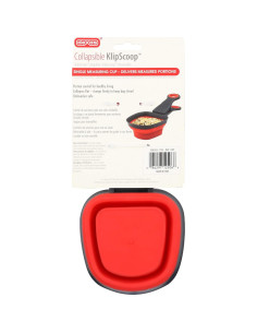 Cucharón Medidor Plegable Dexas KlipScoop 1 Taza Rojo 2