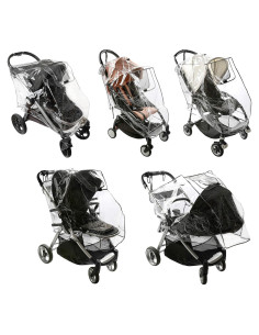 Cubierta de Lluvia Universal Masirs para Cochecito - Vinilo Transparente