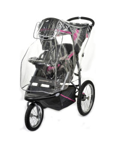 Cubierta de Lluvia Universal Masirs para Cochecito - Vinilo Transparente 2