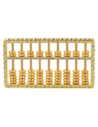 Adorno Miniatura de Ábaco Dorado Garneck - Decoración Feng Shui